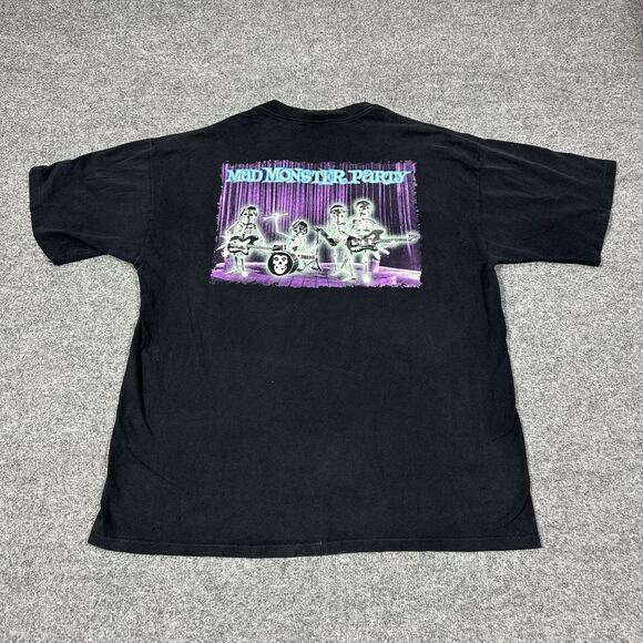 Vintage Misfits Mad Monster Party Shirt XL Black Short Sleeve Single Stitch - Picture 10 of 13